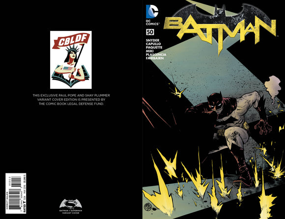 Batman #50, Paul Pope Variant, signed by Paul Pope!
