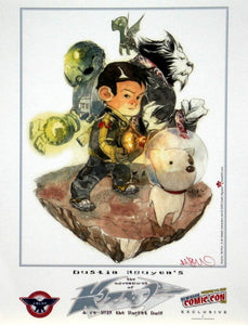 The Adventures of Kozmo & Re-Run the Rocket Dog NYCC 2009 Exclusive Print Signed by Dustin Nguyen