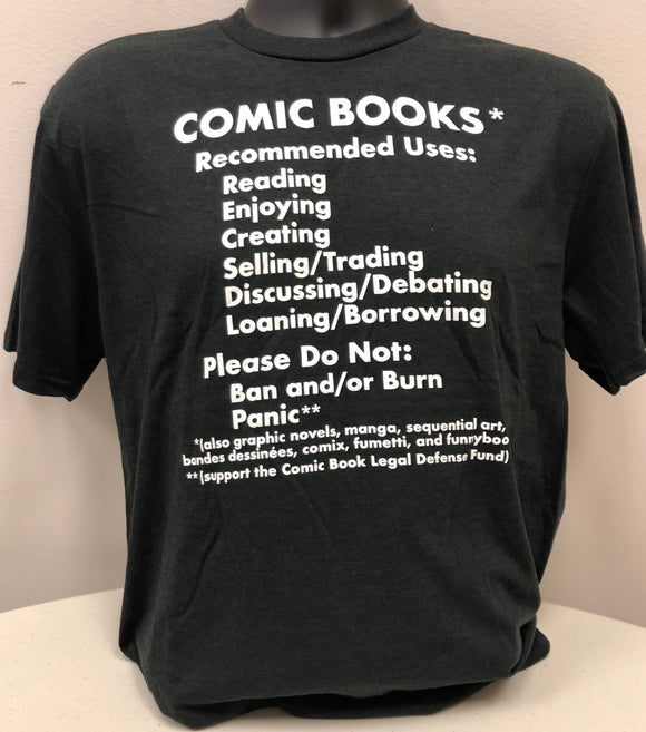 Comic Book Fact Sheet T-Shirt (Black Frost)