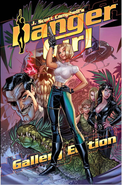 【未開封】Danger Girl 3-D Special #1 アメコミ Danger Girl Gallery Edition HC, signed by J. Scott Campbell