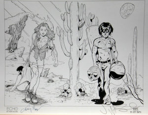 Echo & RASL Print, Signed by Terry Moore & Jeff Smith!