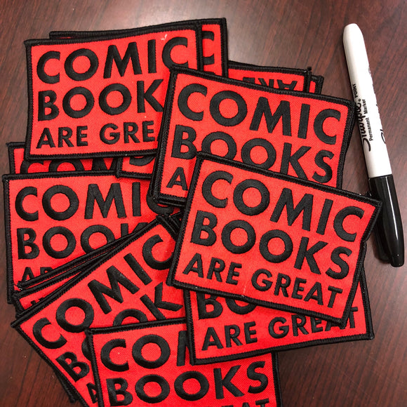 Comics Are Great Embroidered Patch