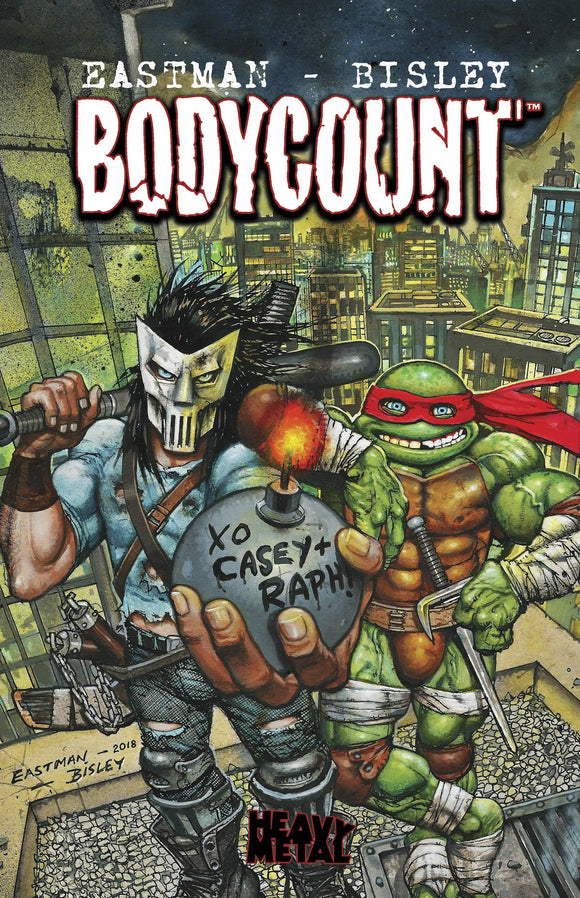 Teenage Mutant Ninja Turtles: Bodycount HC, signed by Kevin Eastman!